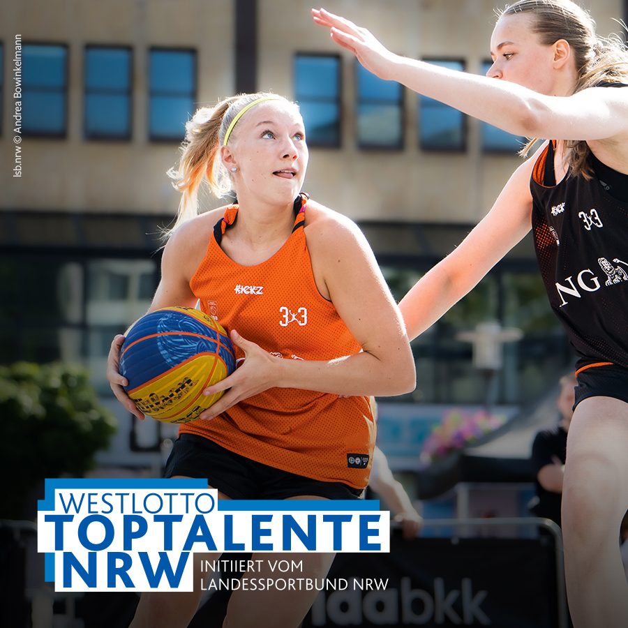 Lucie Keune beim 3x3 spielen